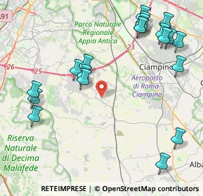 Mappa Via Torri di Castel di Leva, 00134 Roma RM, Italia (5.5375)