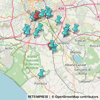 Mappa Via Torri di Castel di Leva, 00134 Roma RM, Italia (9.25)