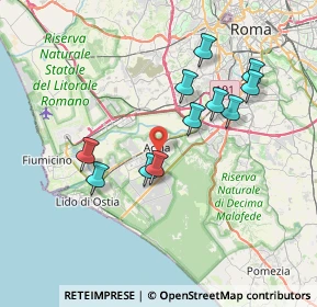 Mappa 00125 Roma RM, Italia (7.08182)