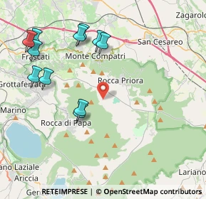 Mappa Via della Mediana, 00079 Rocca Priora RM, Italia (4.88364)