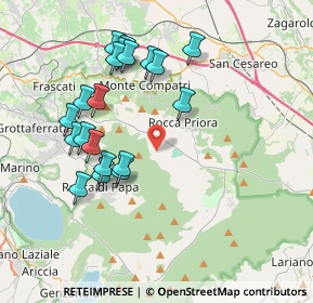 Mappa Via della Mediana, 00079 Rocca Priora RM, Italia (4.0665)