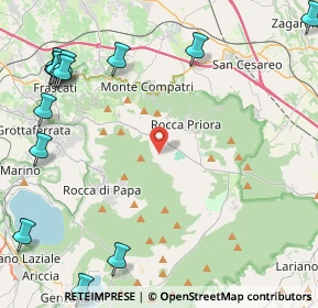 Mappa Via della Mediana, 00079 Rocca Priora RM, Italia (6.98467)