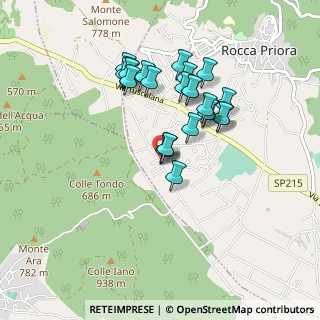Mappa Via della Mediana, 00079 Rocca Priora RM, Italia (0.828)