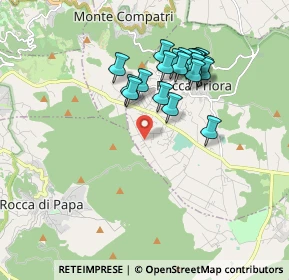 Mappa Via della Mediana, 00079 Rocca Priora RM, Italia (1.727)