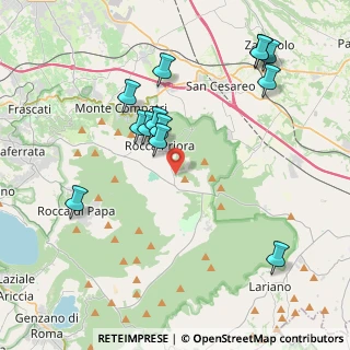 Mappa Via Arenatura, 00079 Rocca Priora RM, Italia (4.55077)