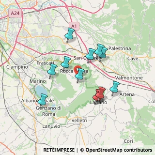 Mappa Via Arenatura, 00079 Rocca Priora RM, Italia (6.6875)