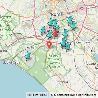 Mappa Via Pontina, 00128 Roma RM, Italia (6.79615)