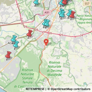 Mappa Via Pontina, 00128 Roma RM, Italia (7.01647)