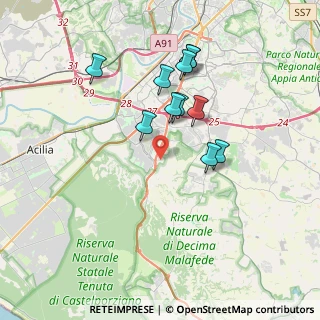 Mappa Via Pontina, 00128 Roma RM, Italia (3.45636)