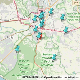 Mappa Via Pontina, 00128 Roma RM, Italia (4.26417)
