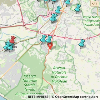 Mappa Via Pontina, 00128 Roma RM, Italia (7.0855)