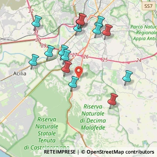 Mappa Via Pontina, 00128 Roma RM, Italia (4.62733)