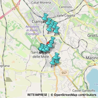 Mappa Via Teano, 00047 Marino RM, Italia (1.24625)