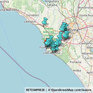 Mappa Via delle Aragoste, 00054 Fiumicino RM, Italia (9.3385)