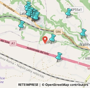 Mappa Via Colle Morello, 00038 Valmontone RM, Italia (1.2645)