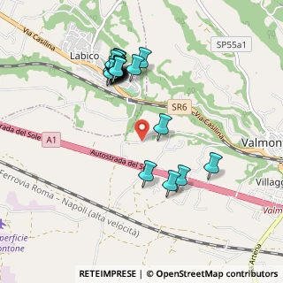 Mappa Via Colle Morello, 00038 Valmontone RM, Italia (1.02083)