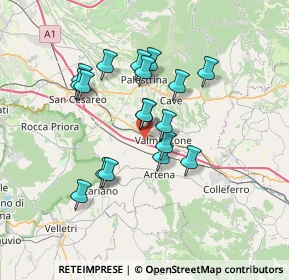 Mappa Via Colle Morello, 00038 Valmontone RM, Italia (6.27)