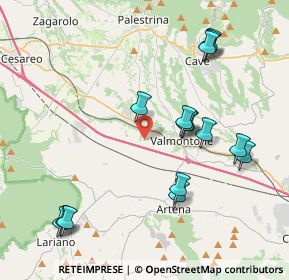 Mappa Via Colle Morello, 00038 Valmontone RM, Italia (4.60467)