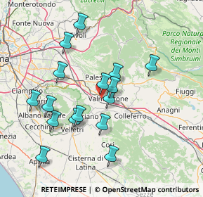 Mappa Via Colle Morello, 00038 Valmontone RM, Italia (15.09125)