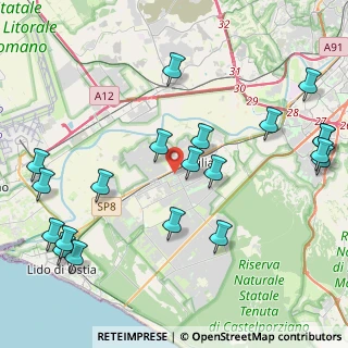 Mappa Via Amedeo Bocchi, 00125 Roma RM, Italia (5.5395)