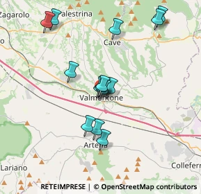 Mappa Via Porta Romana, 00038 Valmontone RM, Italia (3.48643)