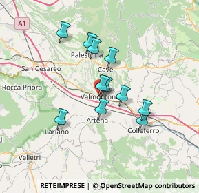 Mappa Piazza Giusto de' Conti, 00038 Valmontone RM, Italia (5.72364)