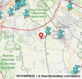 Mappa Via del Ramarro, 00134 Castel di Leva RM, Italia (8.0665)