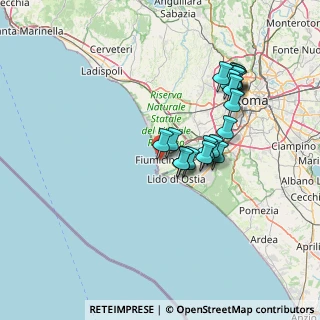 Mappa Via di Villa Guglielmi, 00054 Fiumicino RM, Italia (13.593)