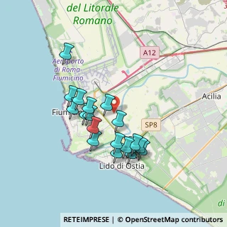 Mappa Via Cima Cristallo, 00054 Fiumicino RM, Italia (3.34579)