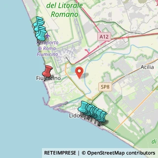 Mappa Via Cima Cristallo, 00054 Fiumicino RM, Italia (5.54333)