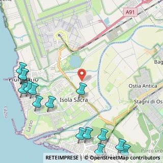 Mappa Via Plava, 00054 Fiumicino RM, Italia (3.428)