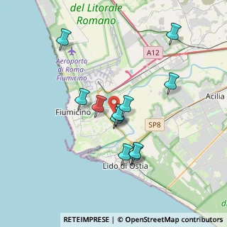 Mappa Via Plava, 00054 Fiumicino RM, Italia (3.3325)