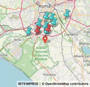 Mappa Via Giovanni Gutenberg, 00128 Selcetta RM, Italia (6.04182)