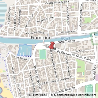 Mappa Via del Tempio della Fortuna, 6, 00054 Fiumicino, Roma (Lazio)