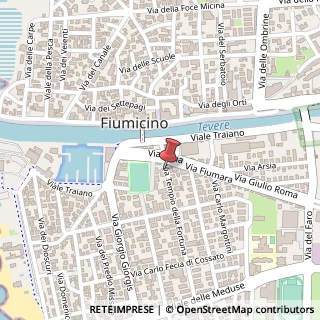 Mappa Via del Tempio della Fortuna, 16, 00054 Fiumicino, Roma (Lazio)
