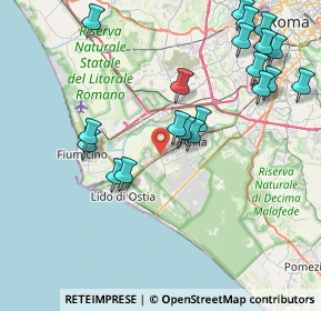 Mappa Lido Di Ostia, 00124 Roma RM, Italia (9.601)