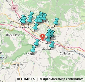 Mappa Via Colle Aprano, 00038 Valmontone RM, Italia (6.144)