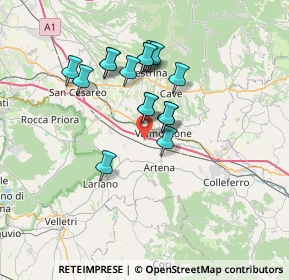 Mappa Via Colle Aprano, 00038 Valmontone RM, Italia (6.05188)