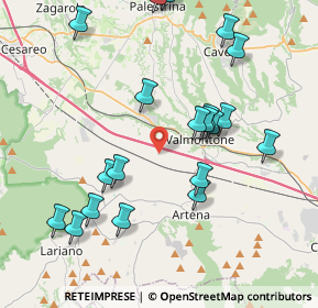 Mappa Via Colle Aprano, 00038 Valmontone RM, Italia (4.5435)