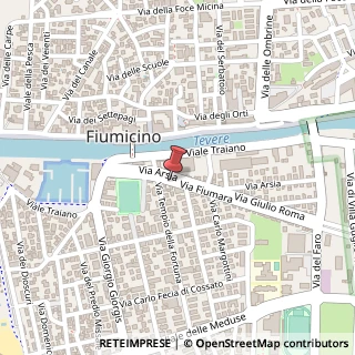 Mappa Via Fiumara, 24/A, 00054 Fiumicino, Roma (Lazio)