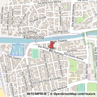 Mappa Via F. Martinengo, 2, 00054 Fiumicino, Roma (Lazio)