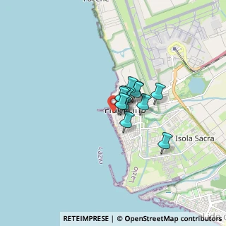 Mappa Via del Molo di Levante, 00054 Fiumicino RM, Italia (0.86917)