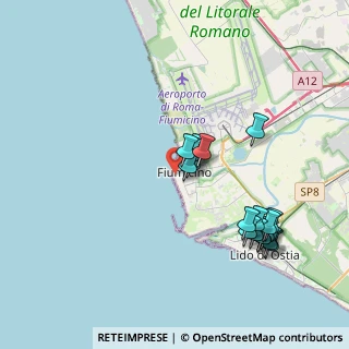 Mappa Via del Molo di Levante, 00054 Fiumicino RM, Italia (3.86632)