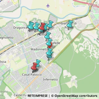 Mappa Via Posidippo, 00125 Roma RM, Italia (1.82222)