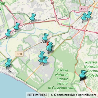 Mappa Via Posidippo, 00125 Roma RM, Italia (5.9215)