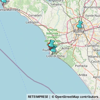 Mappa Via Arsia, 00054 Fiumicino RM, Italia (64.18)