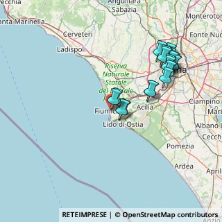 Mappa Via Arsia, 00054 Fiumicino RM, Italia (16.881)