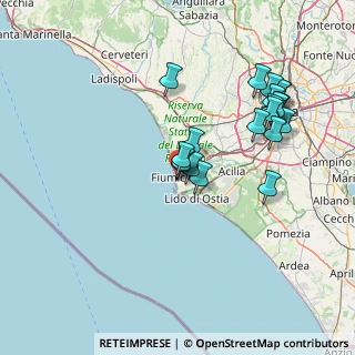 Mappa Via Arsia, 00054 Fiumicino RM, Italia (15.265)