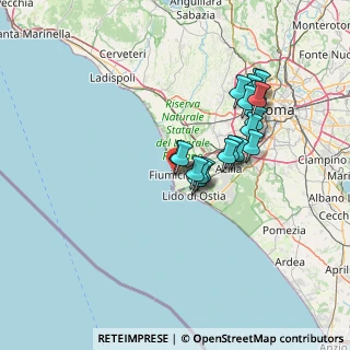 Mappa Via Arsia, 00054 Fiumicino RM, Italia (13.081)