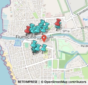 Mappa Via Arsia, 00054 Fiumicino RM, Italia (0.337)